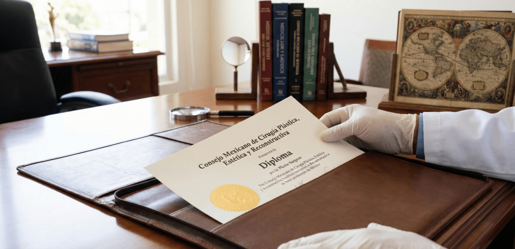 Verificación de certificación en el Consejo Mexicano de Cirugía Plástica