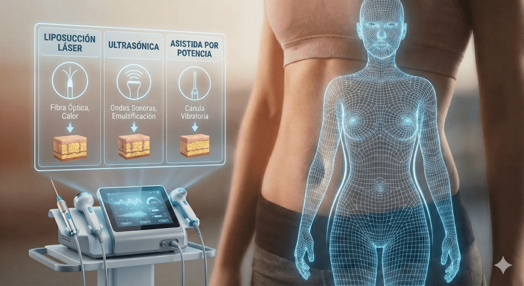Comparación entre técnicas de liposucción tradicional y de alta definición