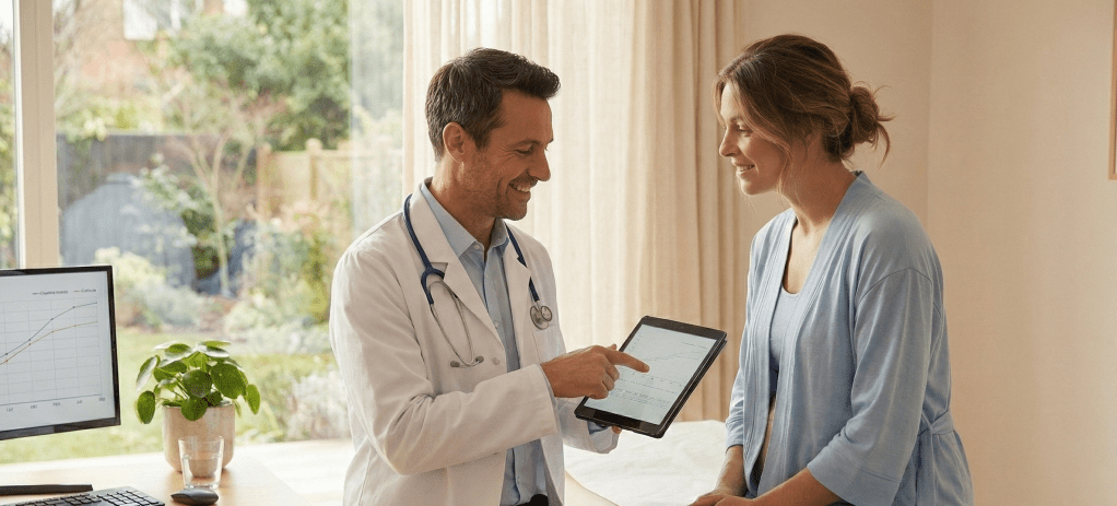 Consulta de seguimiento postoperatorio con cirujano plástico